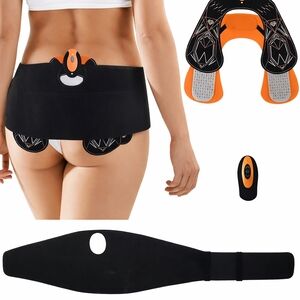 Wireless Hip & Butt Muscle Stimulator Belt - Black & Orange